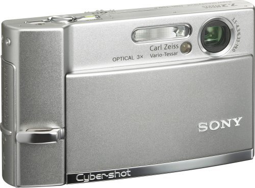Sony Cybershot DSC-T50 7.2MP Digital Camera with 3x Optical Zoom (Silver)
