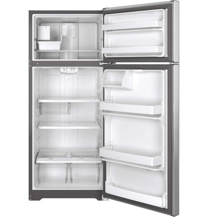 GE GIE18GSHSS 17.5 Cu. Ft. Stainless Steel Top Freezer Refrigerator - Energy Star N4