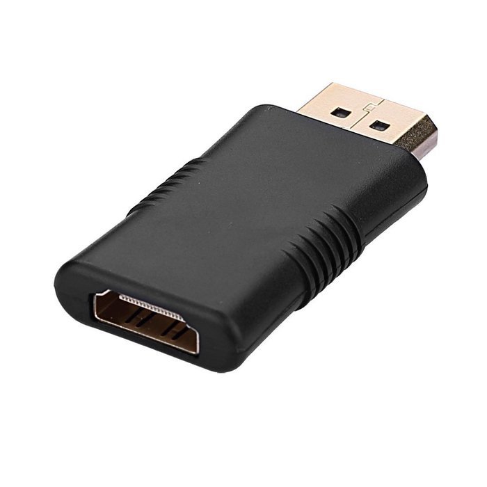 SIENOC 2 Packs Display Port DP Male to HDMI/F Connector Adaptor Pack of 2 Color Black N17