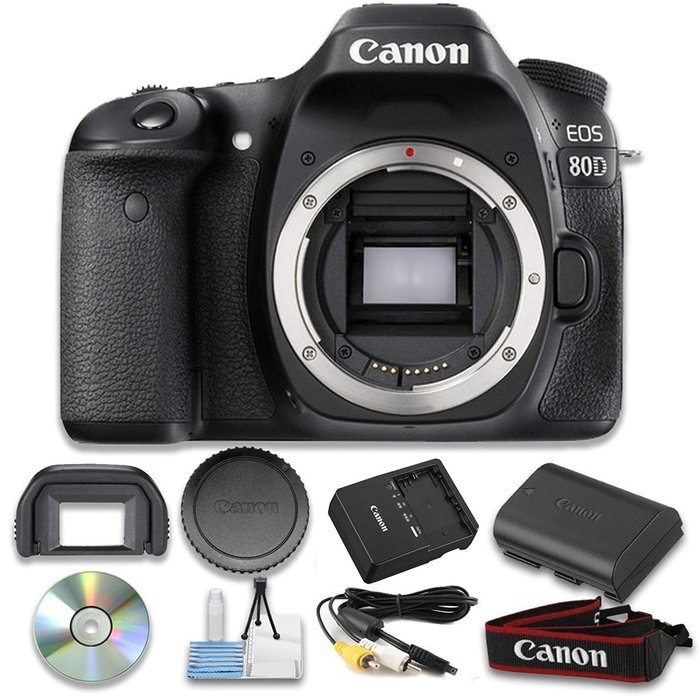 Canon EOS 80D Digital SLR Camera (Body Only) Wi-Fi Enabled - International Version
