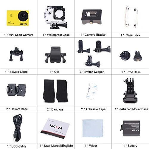 Sjcam Sj4000+ Plus Wifi Action Sports Camera Novatek 96660 2k Helmet Camcorder Riding Recorder Mini Dv N7