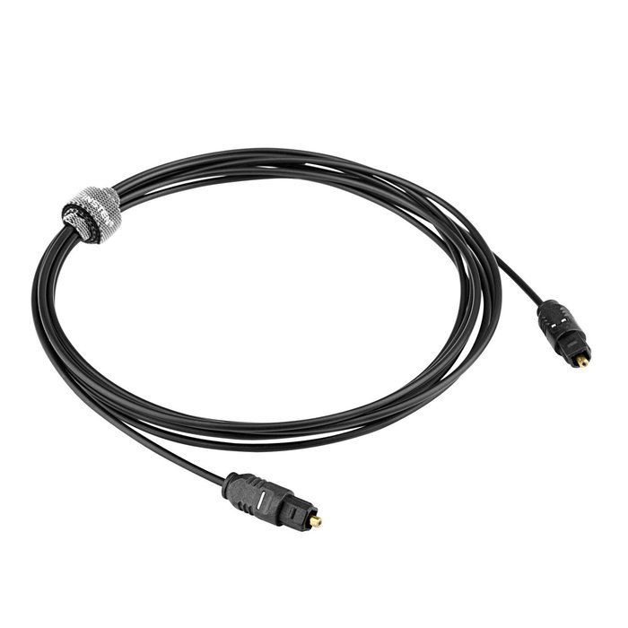 Insten Digital Optical Audio TosLink Cable-Molded M/M, 10 FT, Black