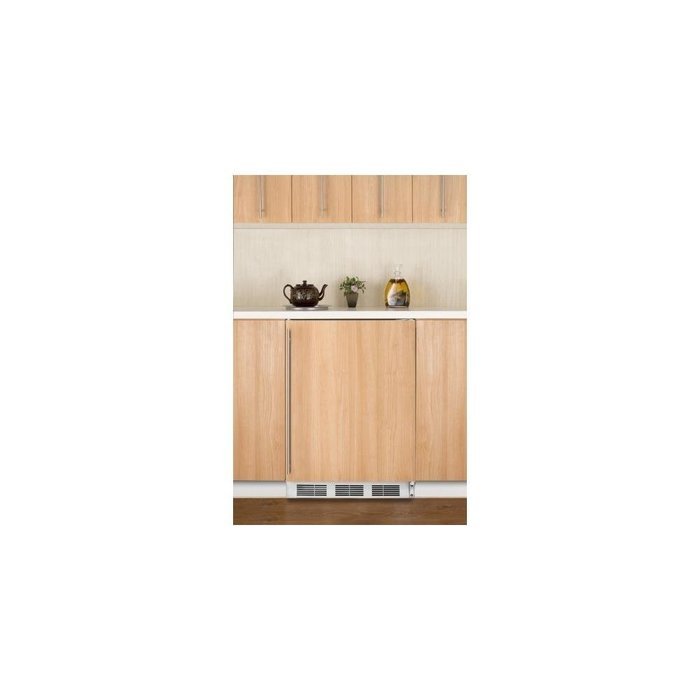 Summit FF6BIIFADA 24" Built In Undercounter All Refrigerator with Automatic Defrost, Integrated