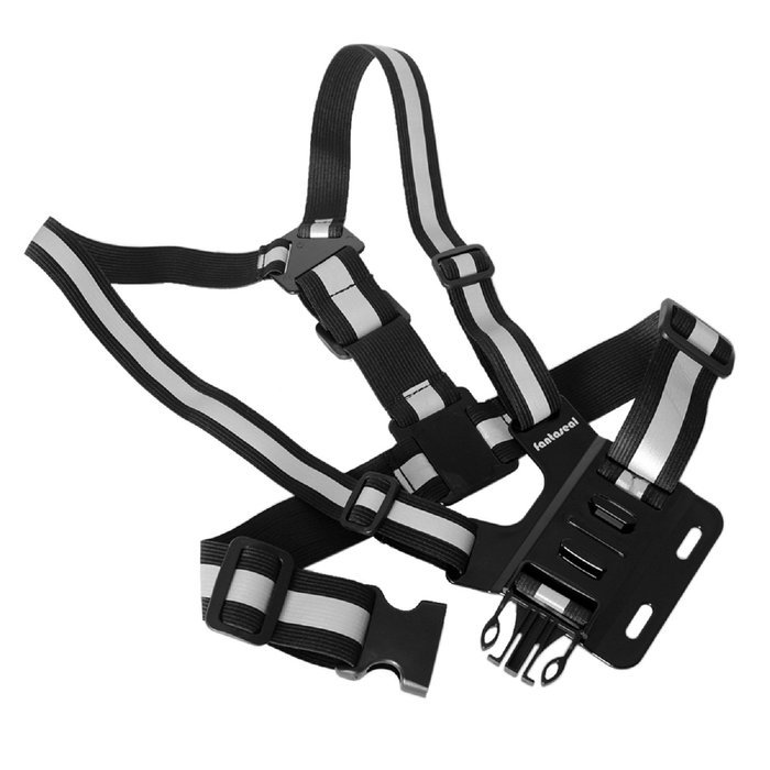 Fantaseal Action Camera Chest Mount Hi-Reflective Safety Vest for GoPro Chest Mount Harness Chesty Vest GoPro... N19