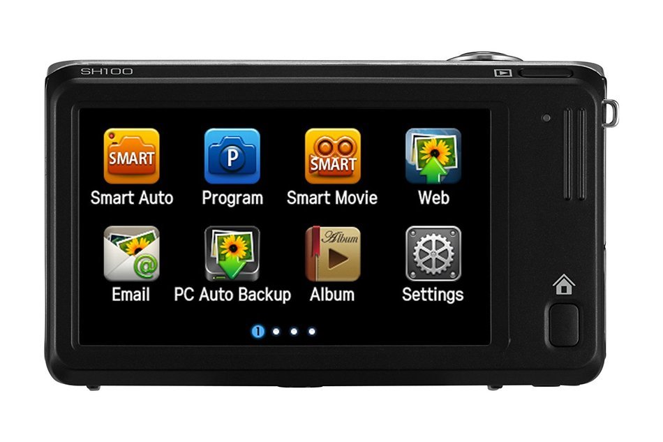 Samsung EC-SH100 Wi-Fi Digital Camera with 14.2 MP, 5x Optical Zoom and Touchscreen (Red) N3