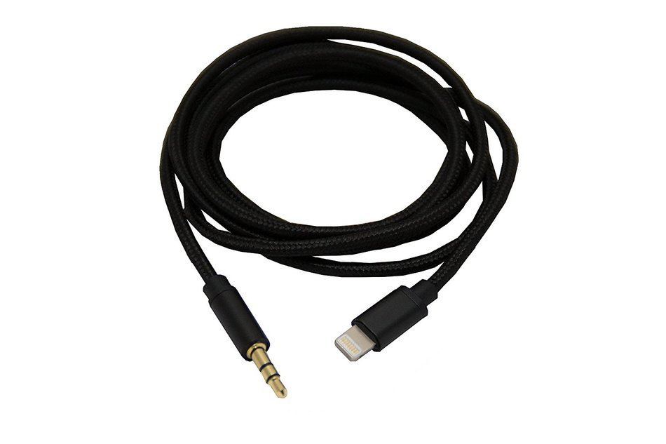 iPhone 7 & 7 Plus Lightning to 3.5mm Male Auxiliary Cord - Premium Headphone Adapter to Car Stereo (3.5mm Aux...