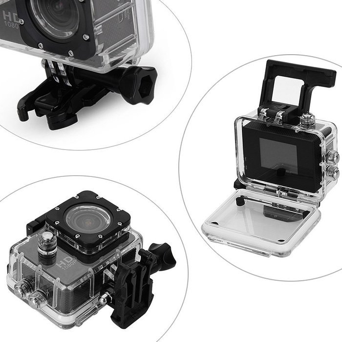INTON 2.0-Inch waterproof WIFI HD 1080P Sports Camera(white） N3