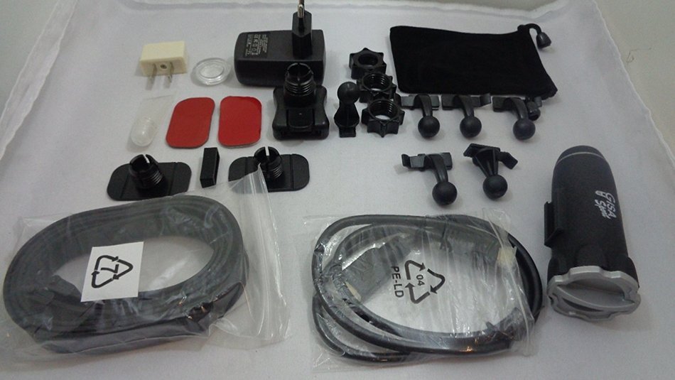 Action Camera Ambarella DSP Full HD 12MP Waterproof 20M - HRD360 - Black