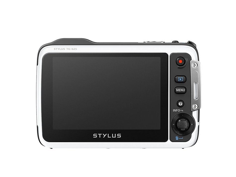 OLYMPUS Digital Camera STYLUS TG-625 (White) 12MP CMOS (5m Water proof) 5x Optical Zoom iHS 3.0-inch LCD Wide...