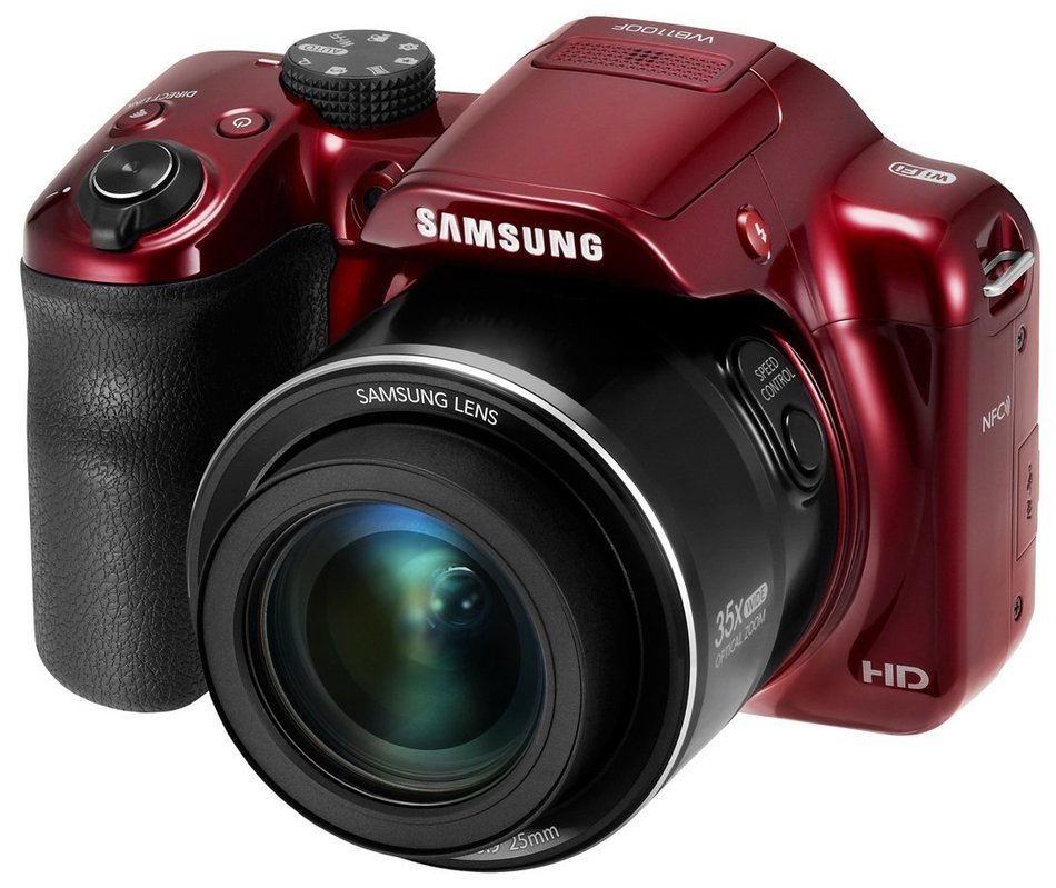 Samsung WB1100F 16.2MP CCD Smart WiFi & NFC Digital Camera with 35x Optical Zoom, 3.0" LCD and 720p HD Video (... N21