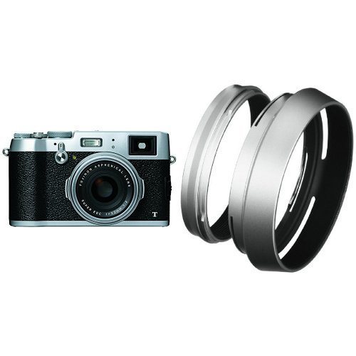Fujifilm X100T Silver with LH-X100 Silver Hood and Filter Adapt.