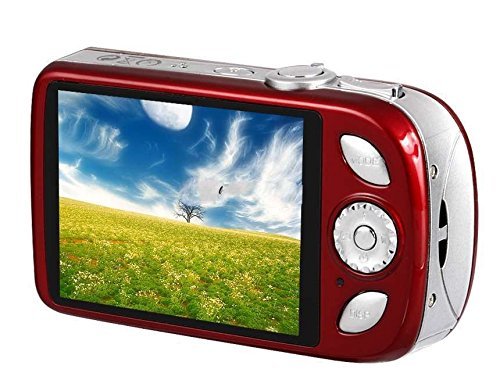 Amkov Dc110Hs 3.0" Tft Lcd Screen Digital Camera With 4X Digital Zoom (Red) Produced by YSK