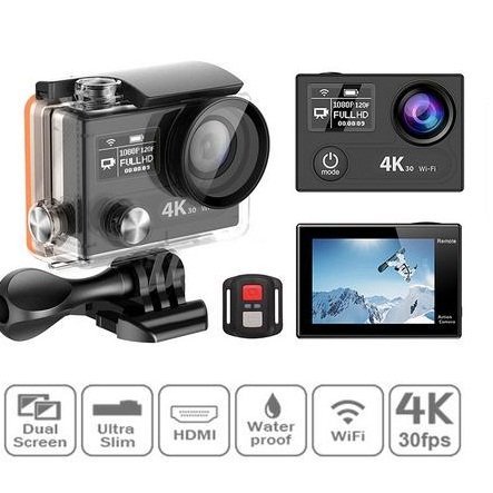 4K 30fps Ambarella A12S75 Chipset Sport Action Camera H8 Pro With Remote Control N3