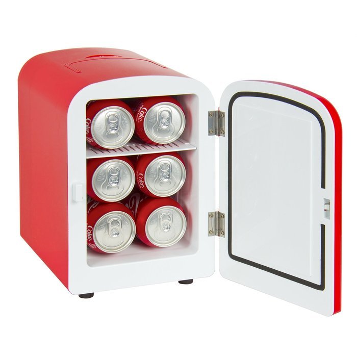 Portable Mini Fridge Cooler and Warmer Auto Car Boat Home Office AC & DC Red N3