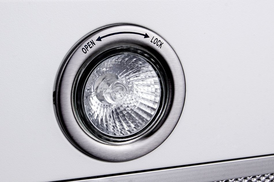 AKDY 30" White Stainless Steel Under Cabinet Kitchen Grease Filters Range hood N5