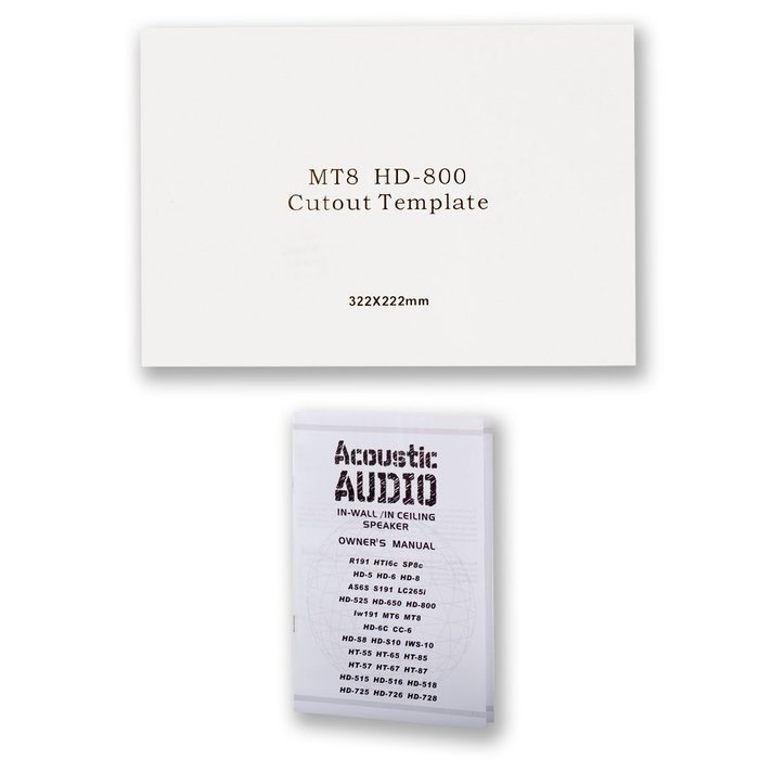 Acoustic Audio MT8 In Wall 8" Home Theater 7 Speaker Set 2 Way 2100 Watt MT8-7S N4