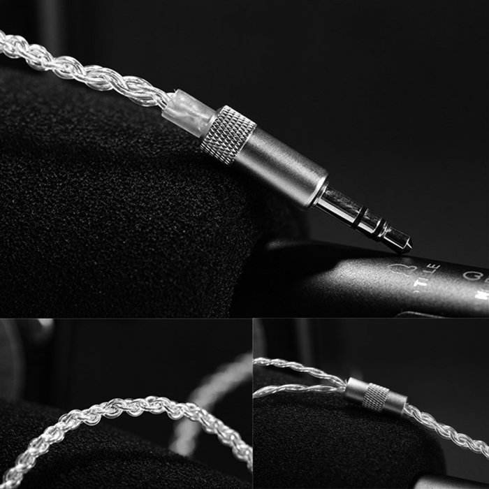 For SE215 SE425 SE535 SE846 UE900 Shure Headphone Replacement Cable 5N OCC Crystal Silver Plated DIY Cord for... N35