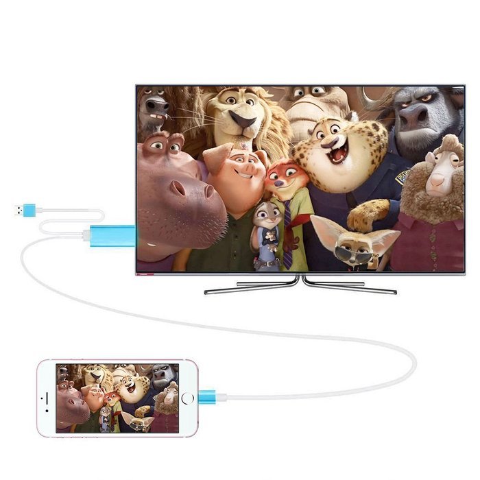 Reelva Micro USB To HDMI Cable,Micro USB To HDMI 1080P HDTV Adapter Cable For iPhone 5 5s 6 6s Plus Need Personal...