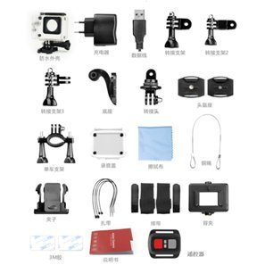 Kasio SPCA6350 H8R Sports Action Camera 2.0 inch LCD,WIFI HD 1080P 170&deg; Super Wide Angle Fisheye Lens Camcorder... N3