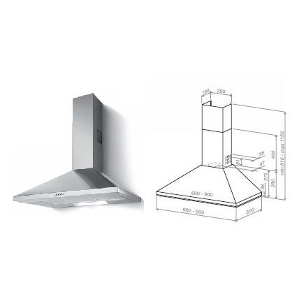 220-240 Volt / 50 Hz,Multistar MFOC24DSS Range Hood, FOR OVERSEAS USE ONLY, WILL NOT WORK IN THE US