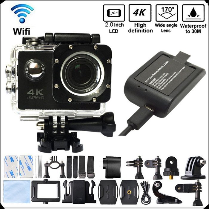 DITONG DT61 4K Ultra HD Action Camera Wifi 1080P 60fps 16MP/12MP 2.0 inch Waterproof Sports Video Camera Car Helmet...