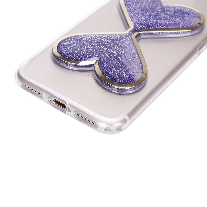 iPhone 7 Plus Case,Case for iPhone 7 Plus,ikasus Flowing Liquid Floating Hourglasses Love Heart Bling Glitter... N39