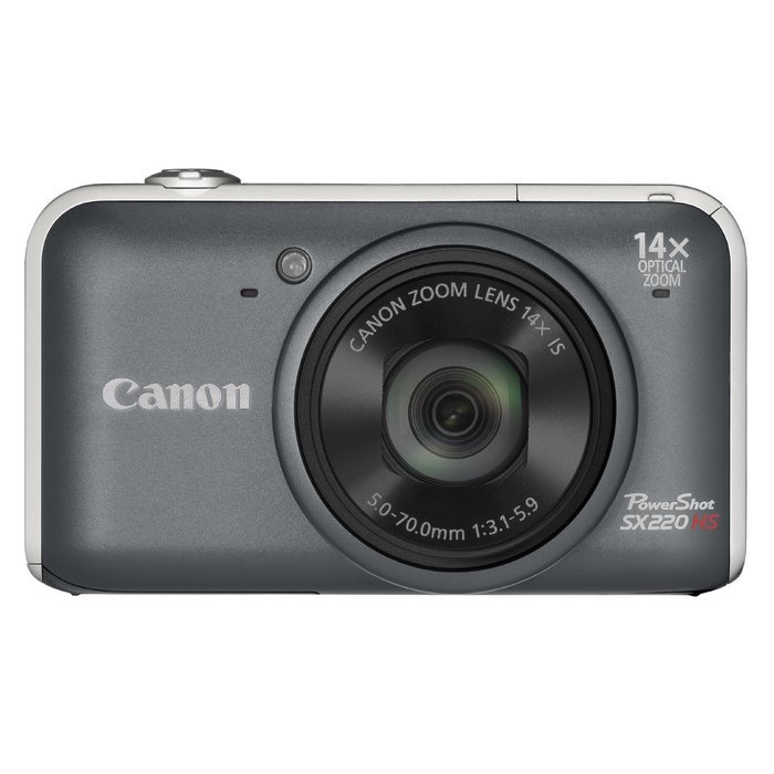 Canon PowerShot SX220 HS Digital Camera - Grey (12.1MP, 14x Optical Zoom) 3.0 inch LCD N2