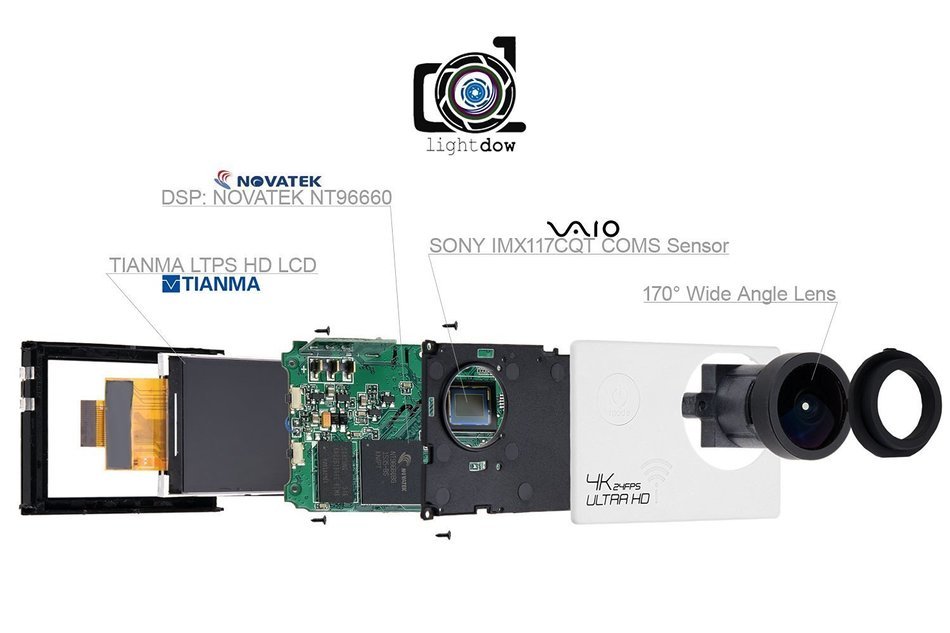 Run Shuangyu 4K High Speed Wifi Waterproof Sports Action Camera NOVATEK NT96660+SONY IMX117CQT COMS Sensor N5