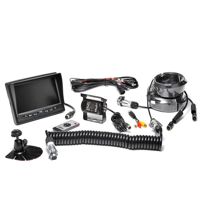 Rear View Safety Backup Camera System with Trailer Tow Quick Connect/Disconnect Kit RVS-770613-213 (Black)