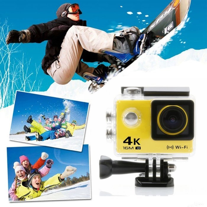 Boblov AT-30 Full HD 4K@30fps 1080P@60fps 173 Degree Wide Angle 16MP WiFi Sports Action Camera DVR (Black) N2