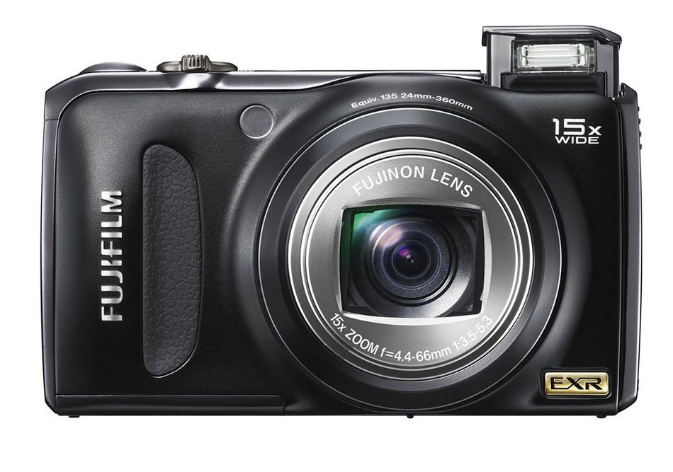 FUJIFILM FinePix Digital Camera F300EXR (Black) F FX-F300EXR B 12MP CCD 15x Optical Zoom Wide angle24mm 3.0-inch... N2