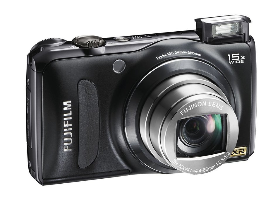 FUJIFILM FinePix Digital Camera F300EXR (Black) F FX-F300EXR B 12MP CCD 15x Optical Zoom Wide angle24mm 3.0-inch... N4