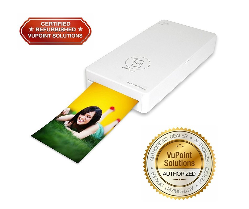 VuPoint Photo Cube Mini Photo Printer IPWF-P01-VP-CR (Certified Refurbished) N2