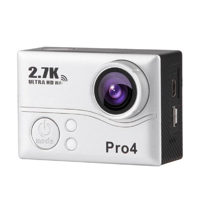 Action Camera, TONSEE Ultra 2.7K HD Waterproof WiFi Sports DV Cam Action Outdoor Sport Camera Helmet - Sliver