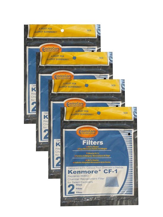 (8) Kenmore Sears Progressive Foam Filter CF1, Progressive & Whispertone, Panasonic Vacuum Cleaners, 86883, 86880...