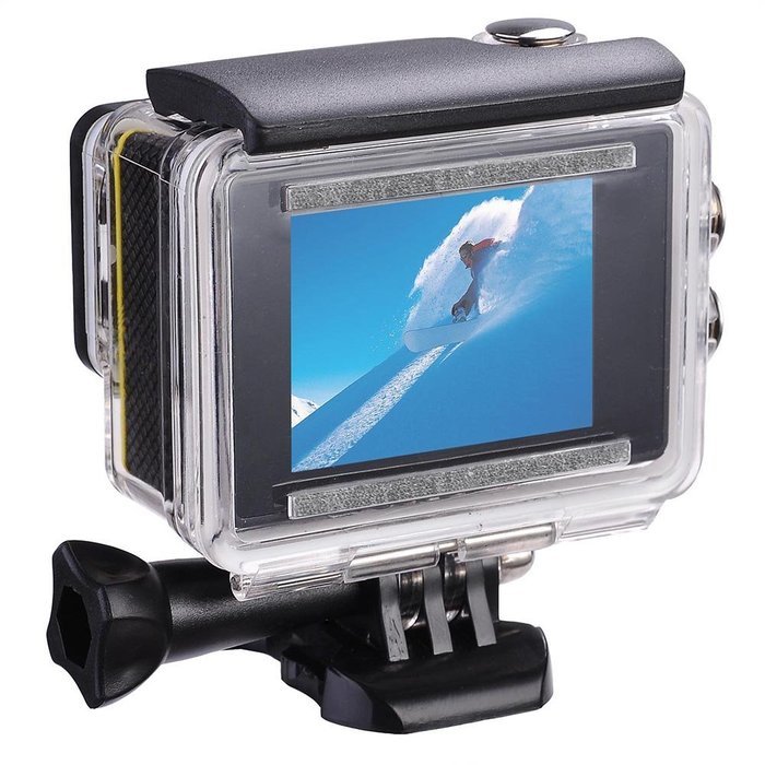 AW WiFi 4K Full HD 1080P Waterproof Digital Sport Action Camera For Bicycle Car DVR Diving Yellow N3