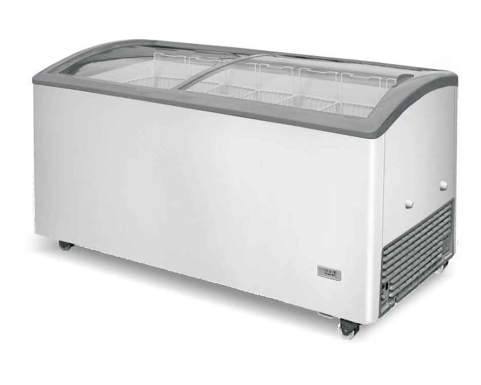 Metalfrio - MSC-66C - Curved Glass Chest Freezer 15.3 Cu Ft