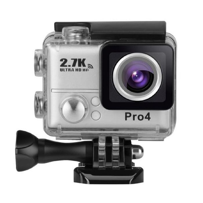 Action Camera, TONSEE Ultra 2.7K HD Waterproof WiFi Sports DV Cam Action Outdoor Sport Camera Helmet - Sliver N2