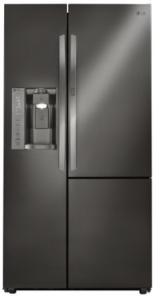 LG LSXS26366D 36" French Door Refrigerator with 26.1 cu. ft. Total Capacity, in Black Stainless Steel N2