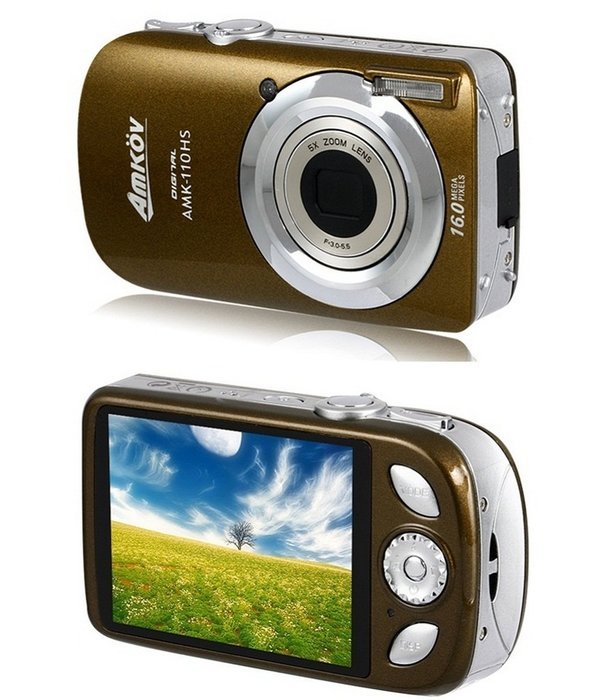 Amkov Dc110Hs 3.0" Tft Lcd Screen Digital Camera With 4X Digital Zoom (Green) Produced by YSK