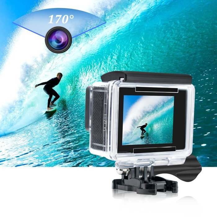 Yuntab HD 1080P 30fps 12 Mega Pixels Sport Mini DV Action Camera 2.0" LCD 170&deg; Wide Angle Lens 30M Waterproof... N8