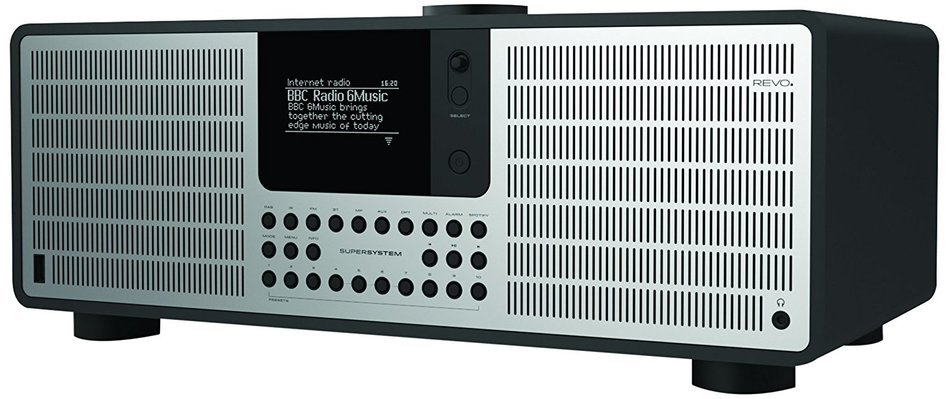 REVO SuperSystem Multi Format Premium Audio System - Black/Silver