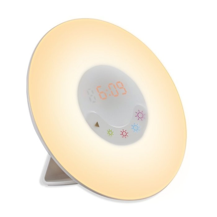 Emperor of Gadgets Sunrise Simulation Natural Sounds Wake-Up Alarm Clock Lamp/ Morning Wake-Up Alarm Light with... N4