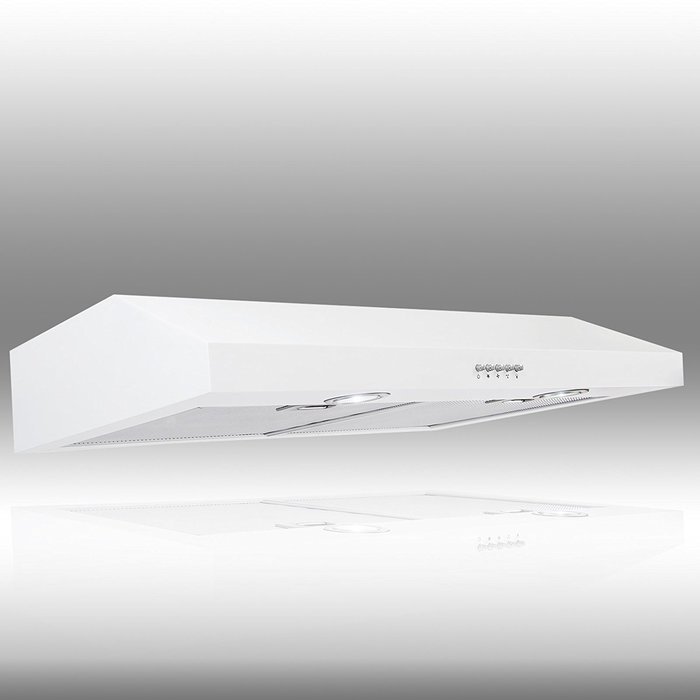 AKDY 30" White Stainless Steel Under Cabinet Kitchen Grease Filters Range hood N7