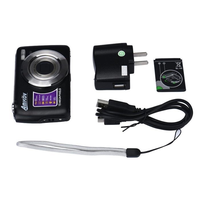 WIFI Sports DV, SANNYSIS Amkov CDOE3 2.7 Inch TFT 3X Optical Zoom 15MP 1280 X 720 HD Anti-shake Smile Capture... N5