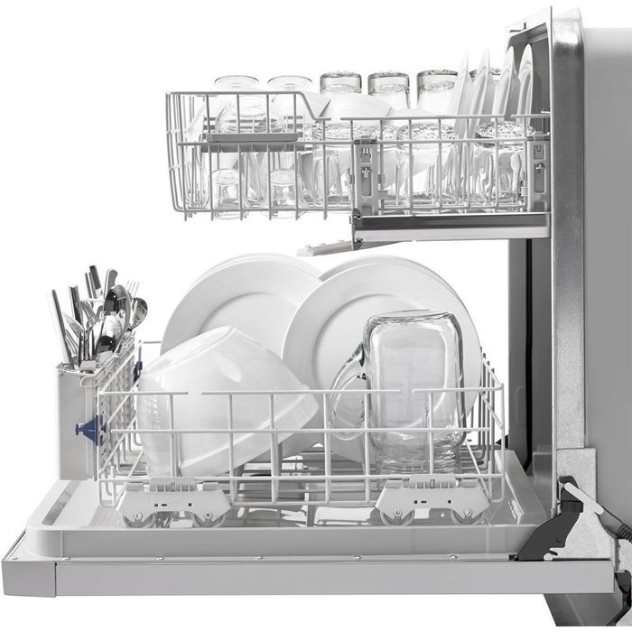 WHIRLPOOL GIDDS-284185 Built-In 24" Dishwasher With Electronic Controls, White, 5 Cycles/4 Options N4