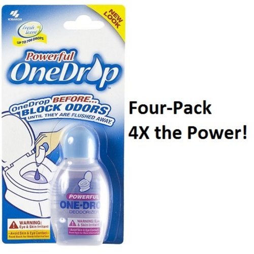 (Four-Pack) One-Drop Concentrated Deodorizer (4 x 0.67 oz) by OneDrop(TM)