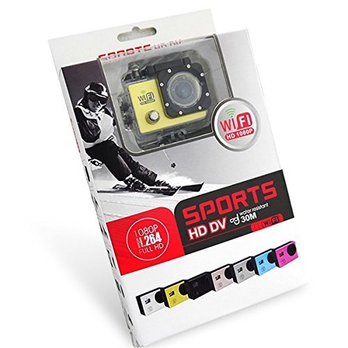 Generic SJ6000 WiFi H.264 12MP 1080P HD 30M Waterproof Outdoor Sport DV Camera (Silver) N4