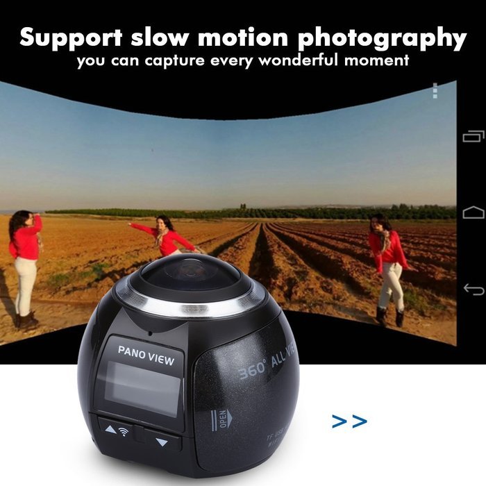 Excelvan V1 Waterproof WIFI 3K 30FPS 16MP Sport Action Camera 360 Degree Ultra HDMI HD Output Mini Panoramic Video... N4