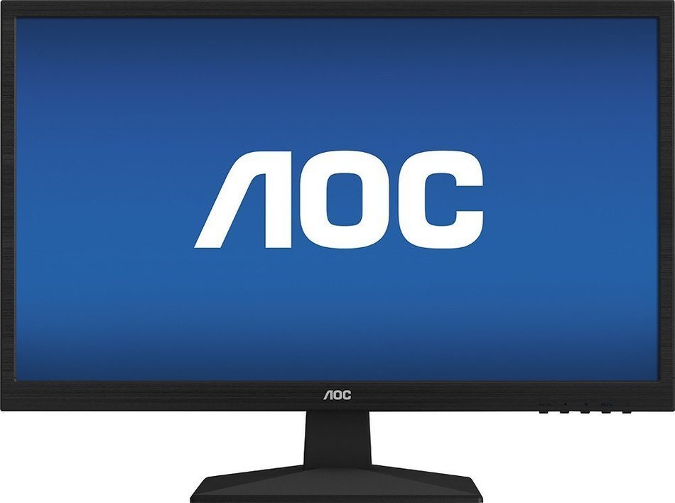 AOC - 24" LED HD Monitor - Black N2